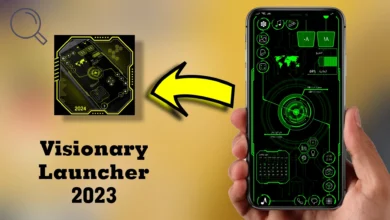 A guide to using Visionary Launcher 2023 to transform your phone's look into a tech-themed world.