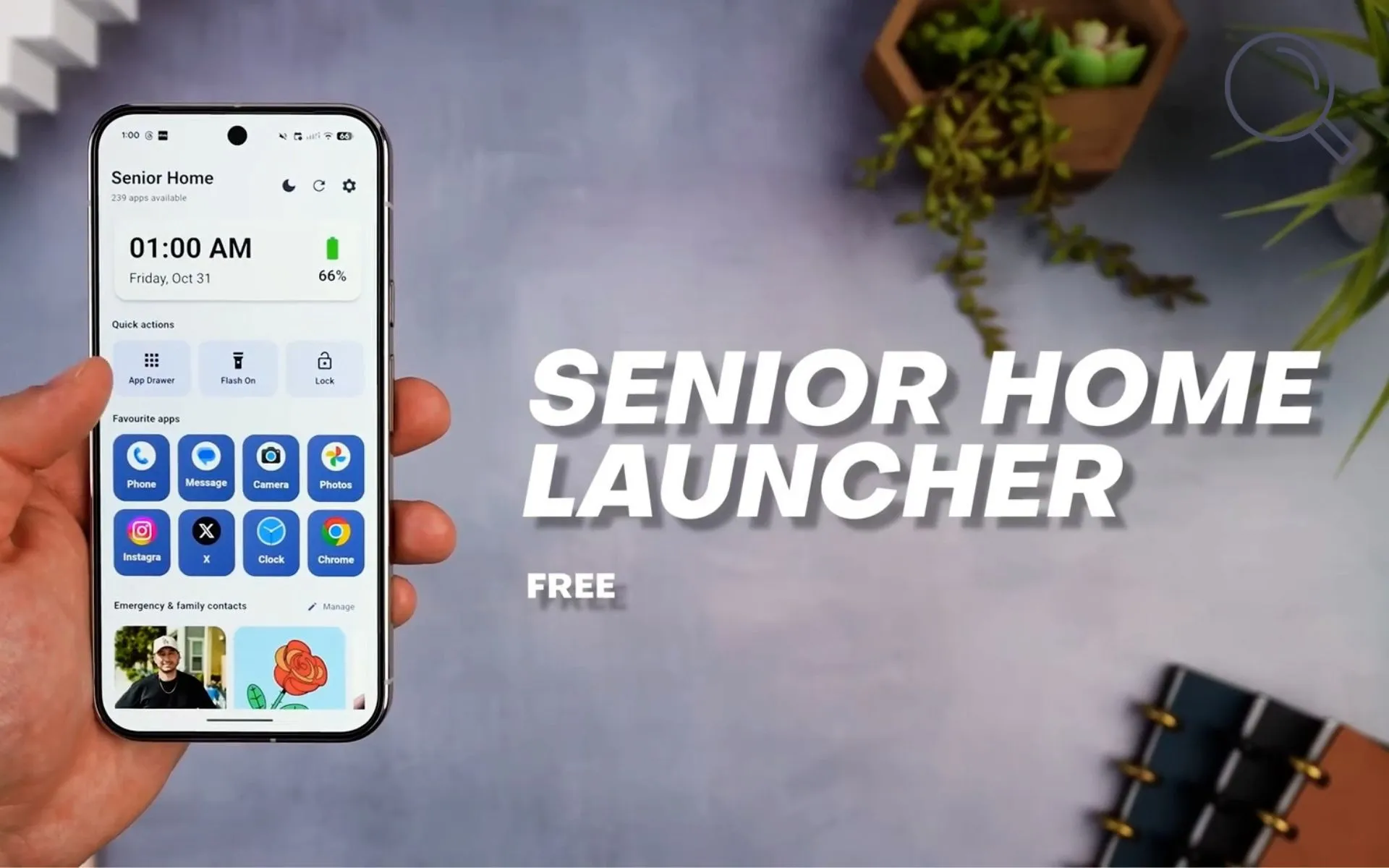 شرح تطبيق Senior Home للأندرويد – واجهة مبسّطة وسهلة الاستخدام لكبار السن