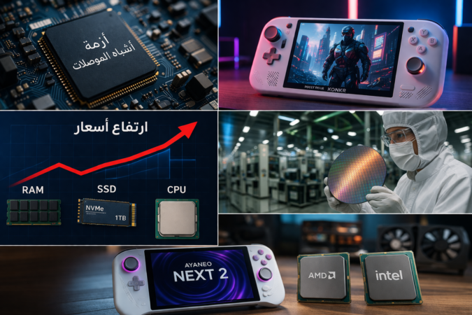 أزمة أشباه الموصلات تضرب السوق: توقف إنتاج أجهزة ألعاب وارتفاع أسعار RAM وSSD والمعالجات