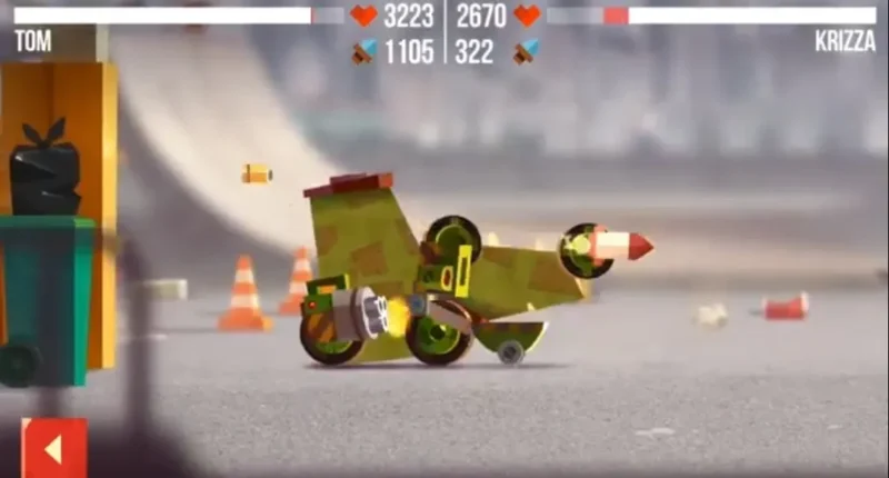 لقطة شاشة من داخل لعبة CATS: Crash Arena Turbo Stars