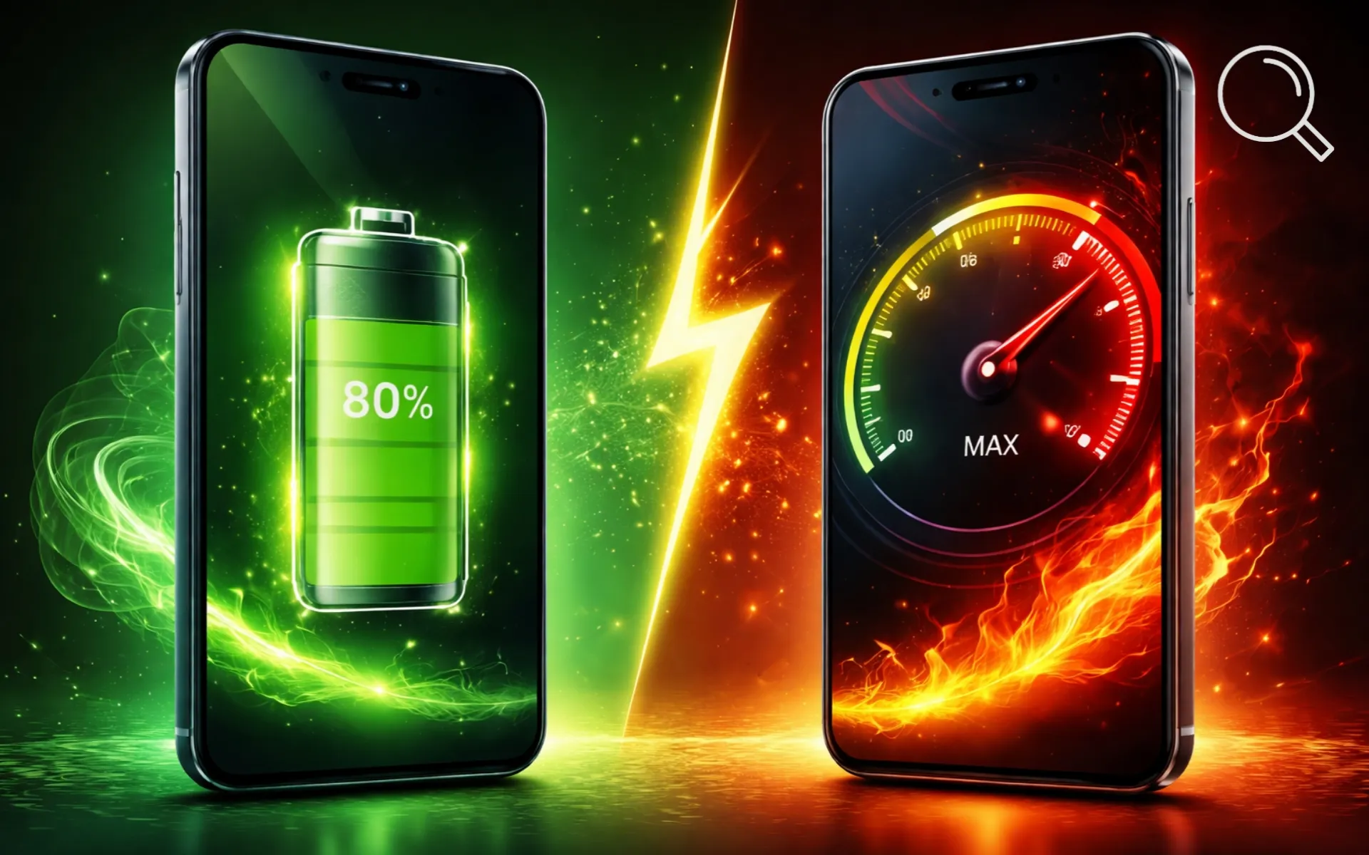 الفرق بين وضع توفير الطاقة والأداء العالي