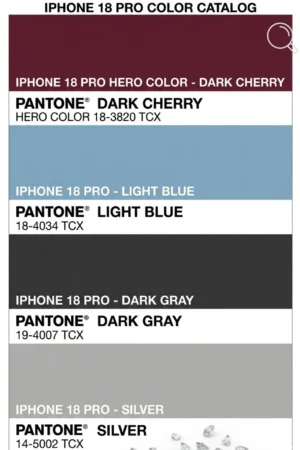 الوان iPhone 18